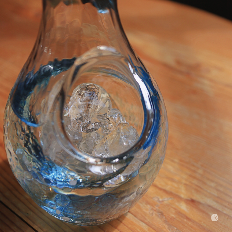 【料】　★ 料器 藍料小杯 ★　清朝期　純藍色料 茶器酒器　清代玻璃 料】 ☆ 料器 藍料小杯 ☆ 清朝期 純藍色料 茶器