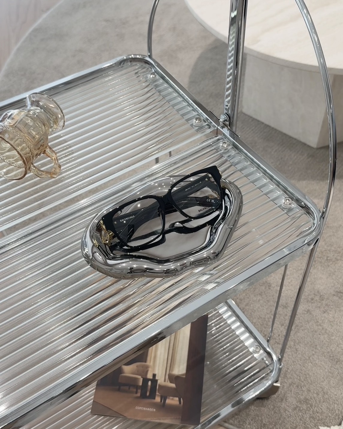 BALENCIAGA｜BB 平光眼鏡 黑色