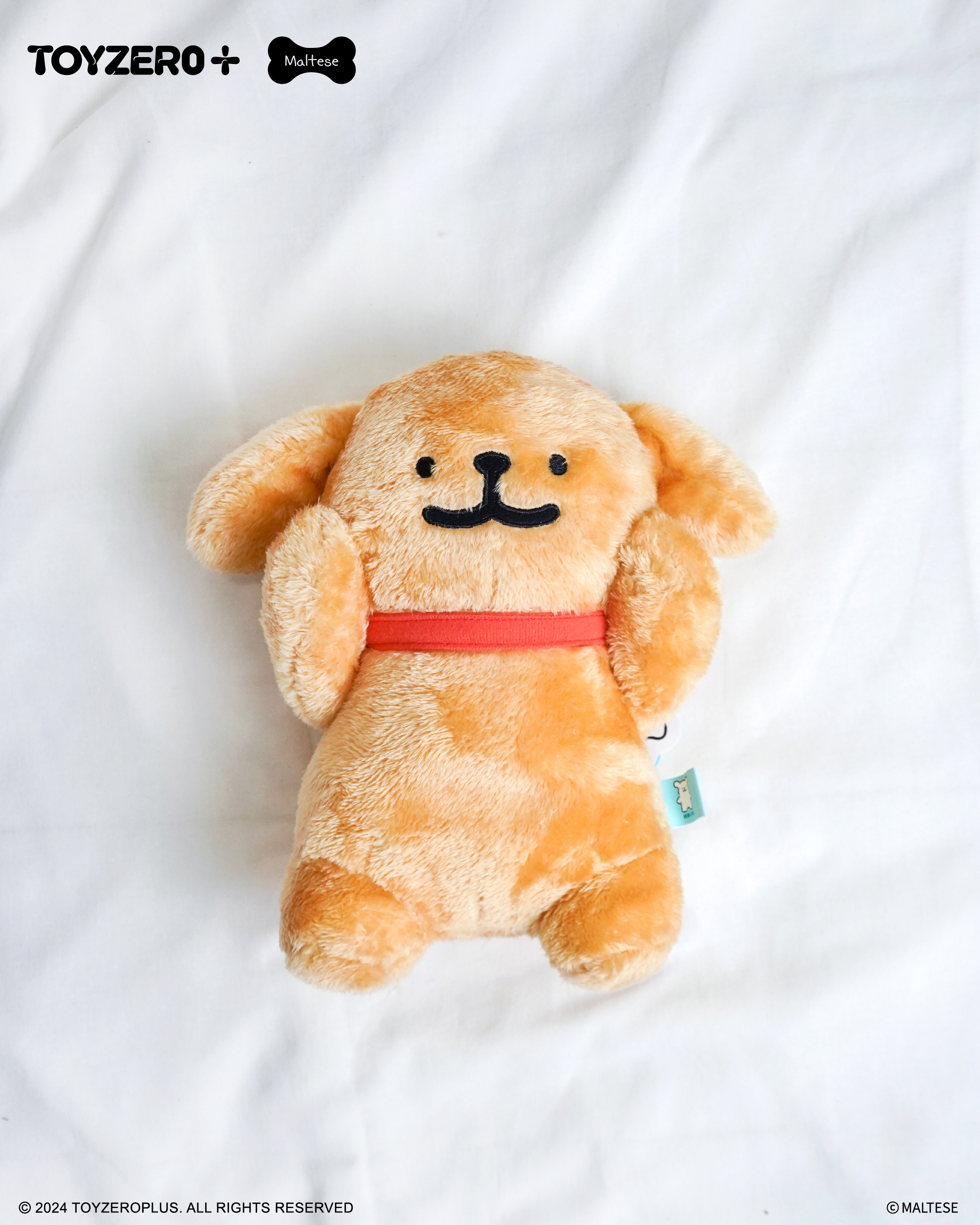Maltese 線條小狗 - 公仔金色基礎款