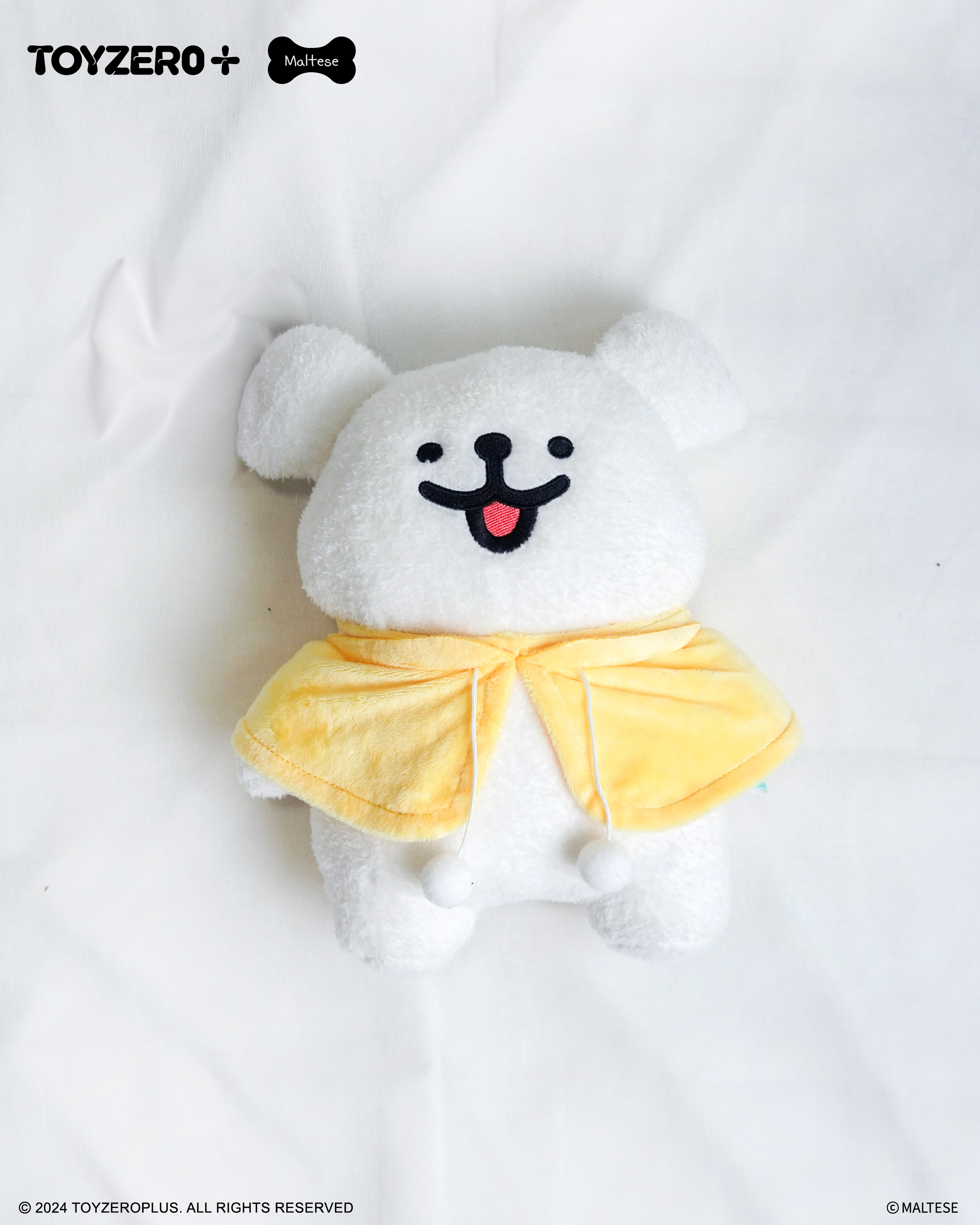 Maltese 線條小狗 - 公仔斗篷款