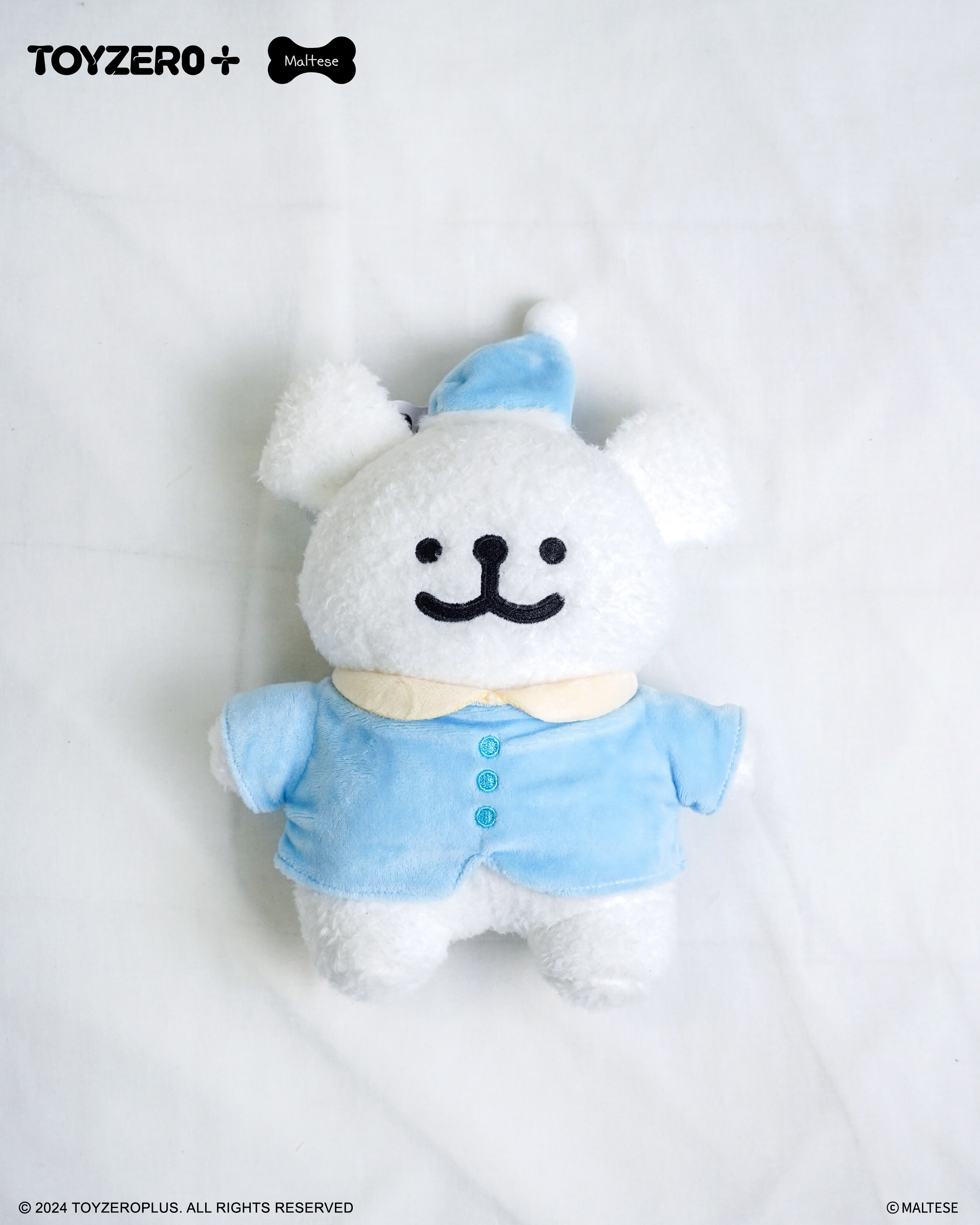 Maltese 線條小狗 - 公仔睡衣款