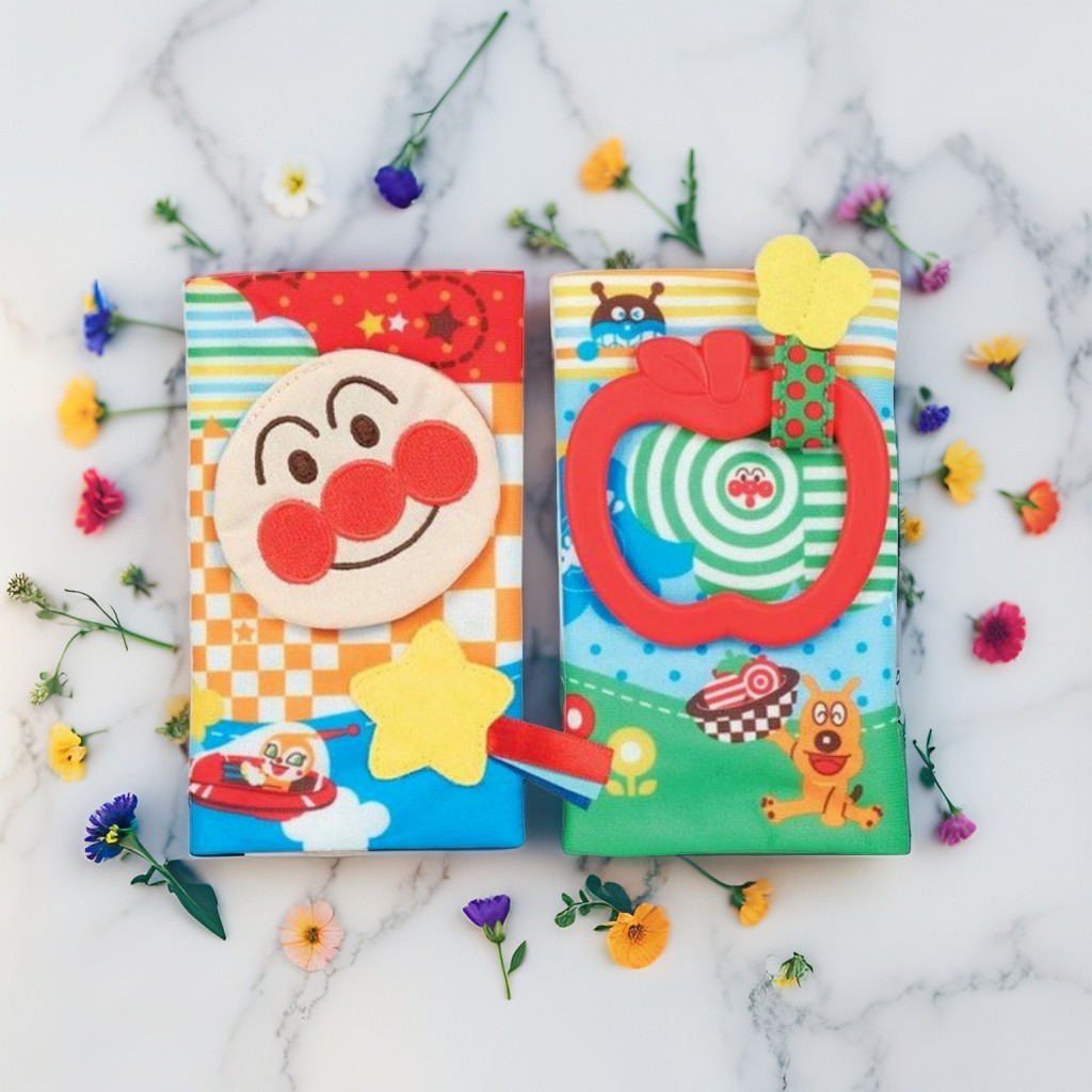 Bandai BabyLabo Anpanman Teething Towel - Fun Toy for Brain Development