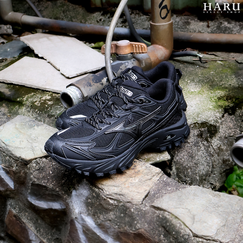 現貨 MIZUNO 美津濃 FIYI TL 全黑色 舒適百搭 厚底 老爹鞋  男女同款 復古休閒鞋 慢跑鞋 D1GH251911