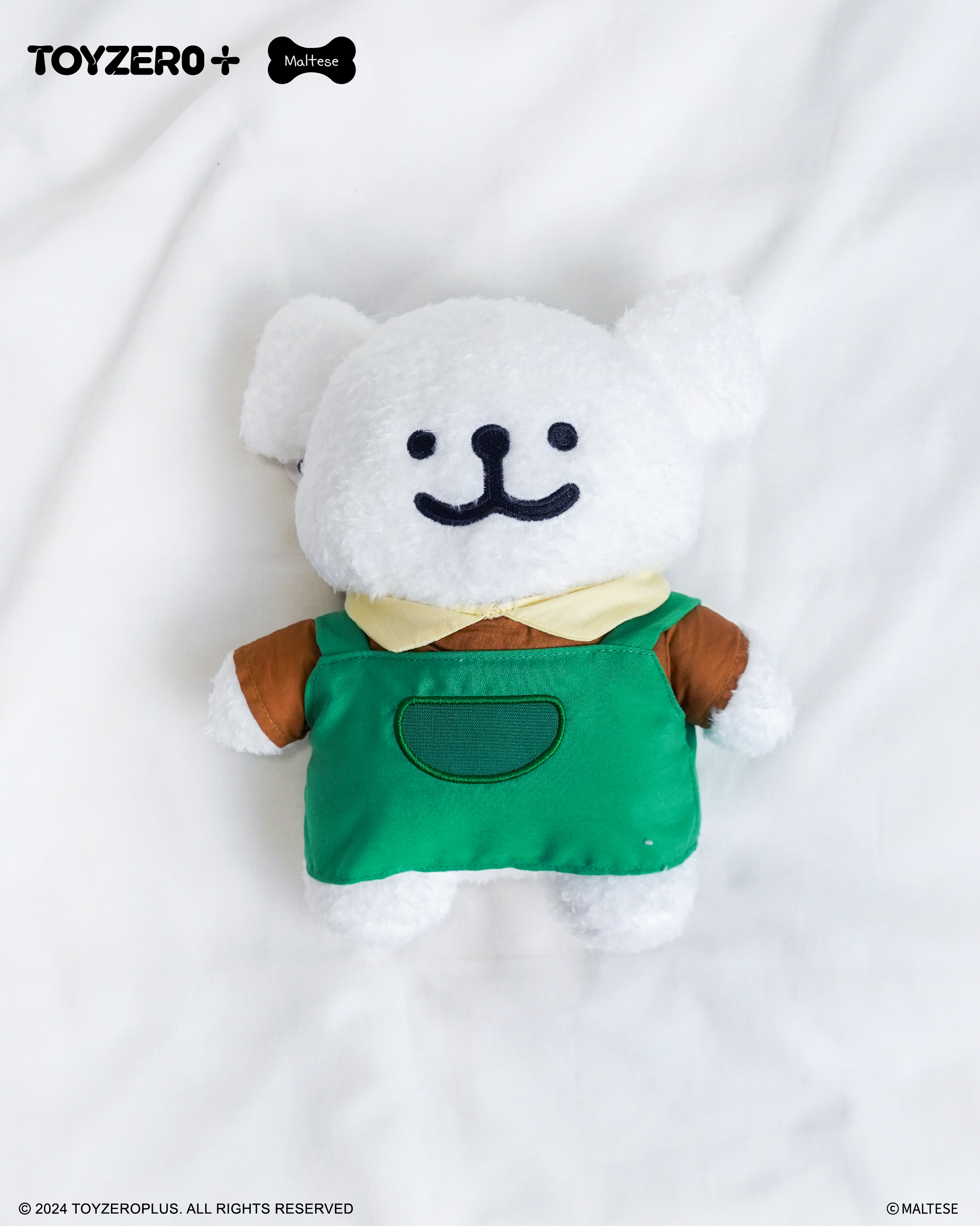 Maltese 線條小狗 - 公仔圍裙款