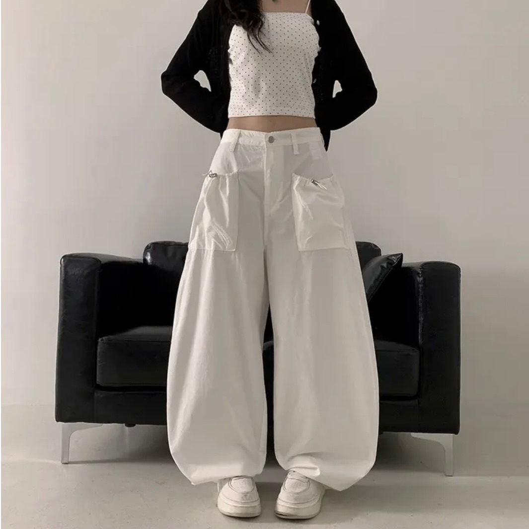 【優惠預訂】韓國輕薄大口袋氣球褲（3色）