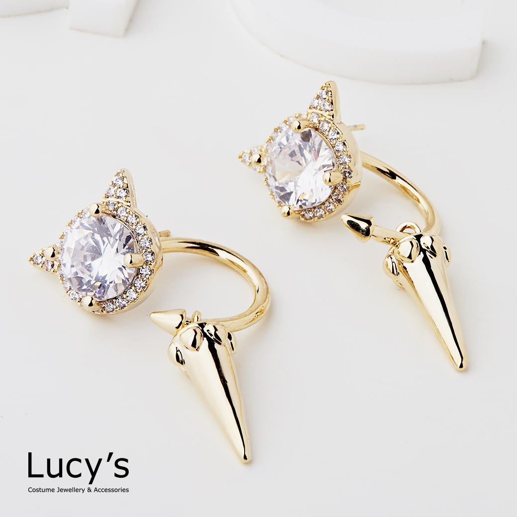 璀璨貓 耳環 (123788)