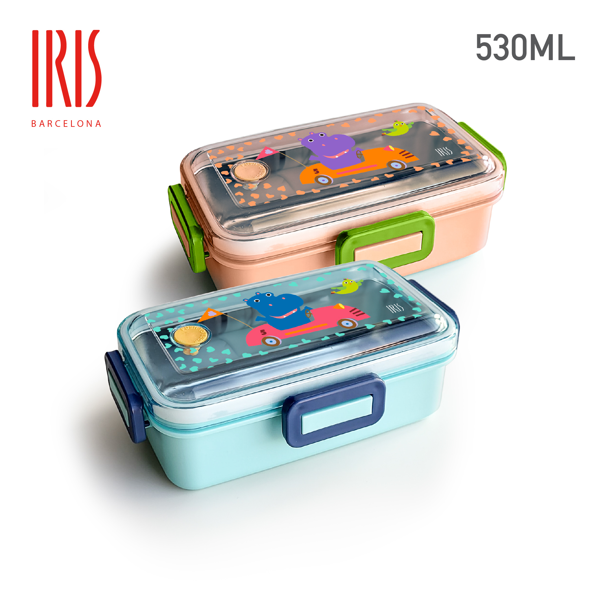 巴塞隆娜 IRIS 不銹鋼內層飯盒 530ML 趣味叢林