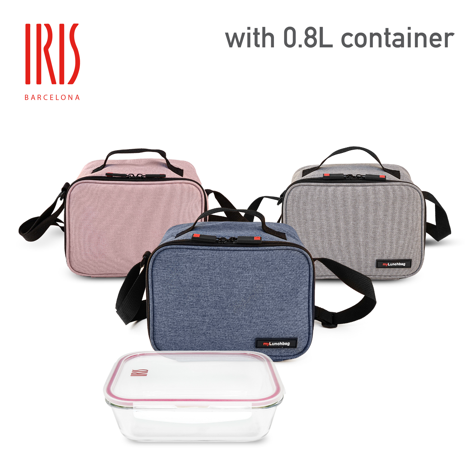 巴塞隆娜 IRIS 食物袋 GOGLASS 連0.84L 玻璃食物盒 1 個