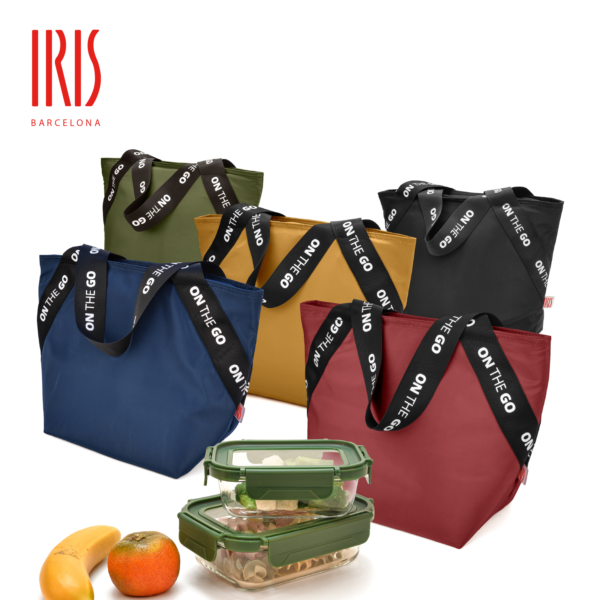 巴塞隆娜 IRIS ON THE GO 手挽食物袋 - 暗色系