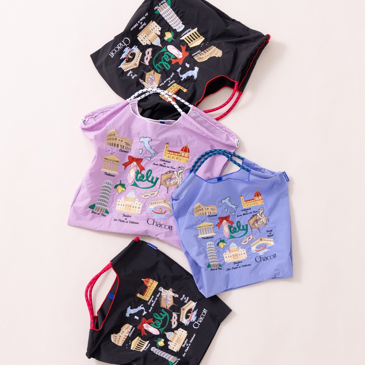 Ball & Chain 刺繡芭蕾舞鞋手挽袋 (Chacott聯乘款)