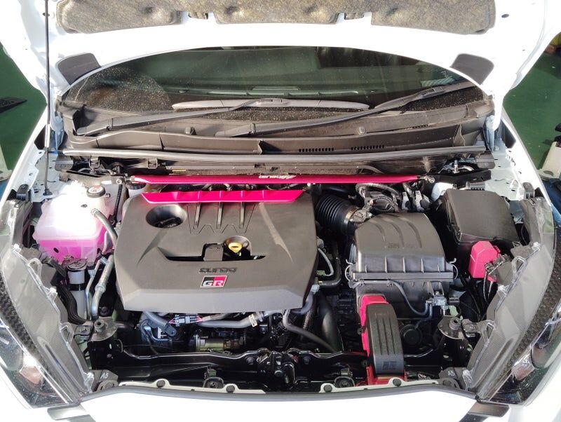 TANABE 引擎室拉桿 PLUS TOYOTA GR YARIS 2024- 小改款後車