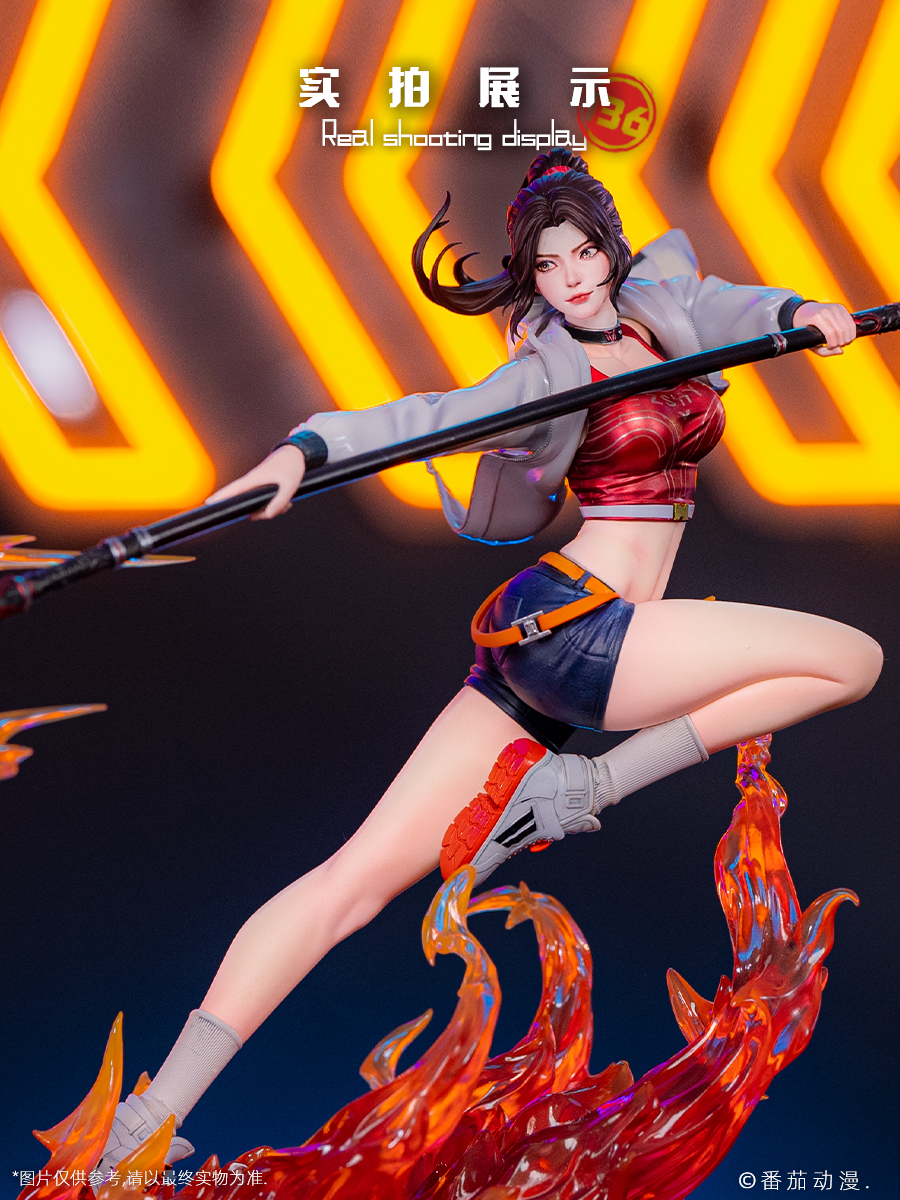PPDF Slay The Gods 紅䋝玫火羽裳 "SLAY THE GODS" HONG YING ROSE FIRE FEATHER CLOAK 1/6 SCALE FIGURE