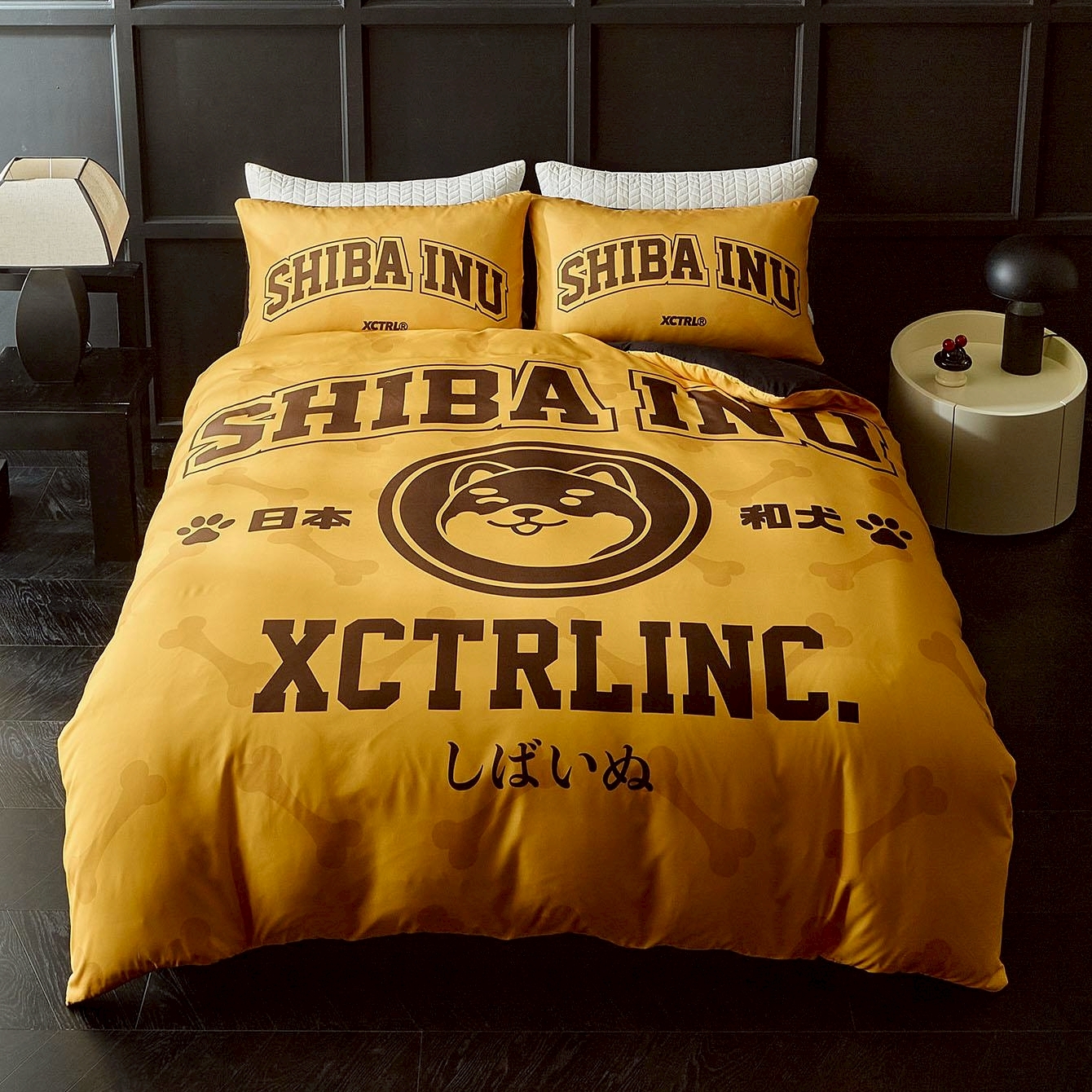 日本和犬四件套床包組-雙人(兩用被)