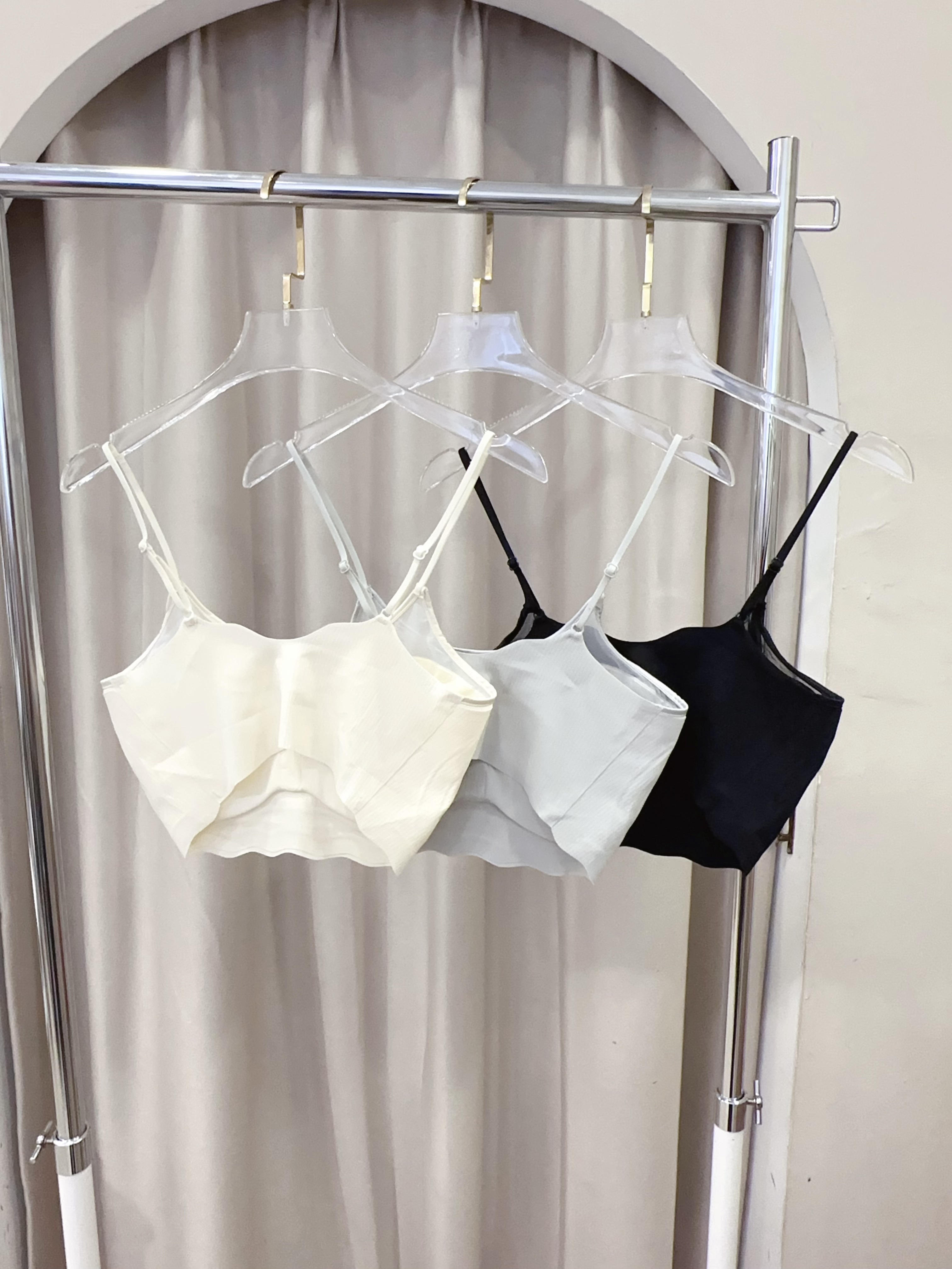 網紗細肩涼感bra top