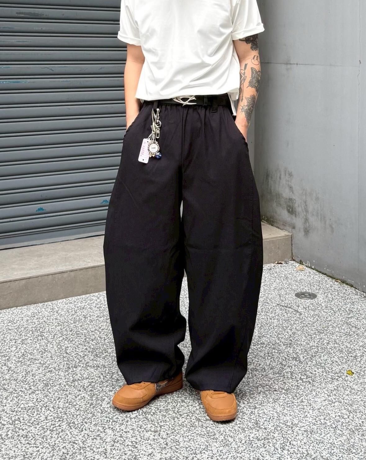 Doupicks 素面彈力彎刀長褲 日系選品 88833