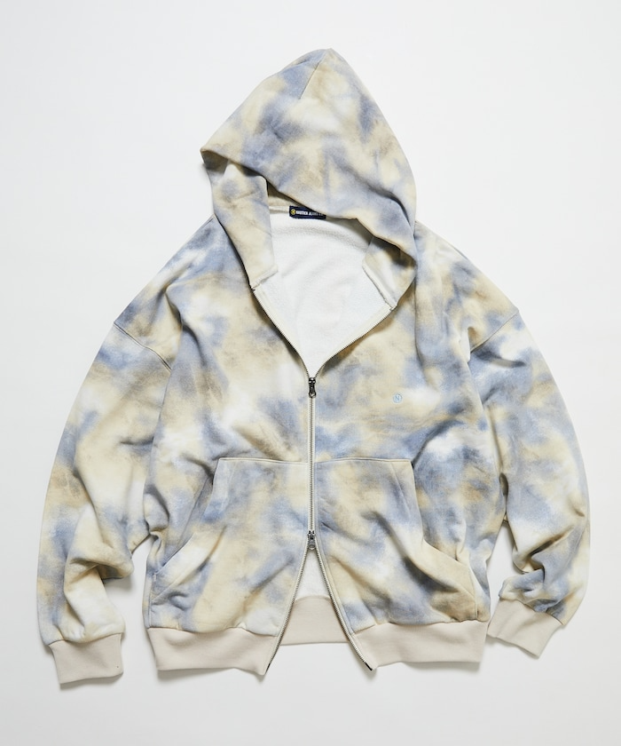 (日本連線)Nautica Camo&Map&Sky Sweat Zip Hoodie 迷彩 天空 地圖 連帽夾克