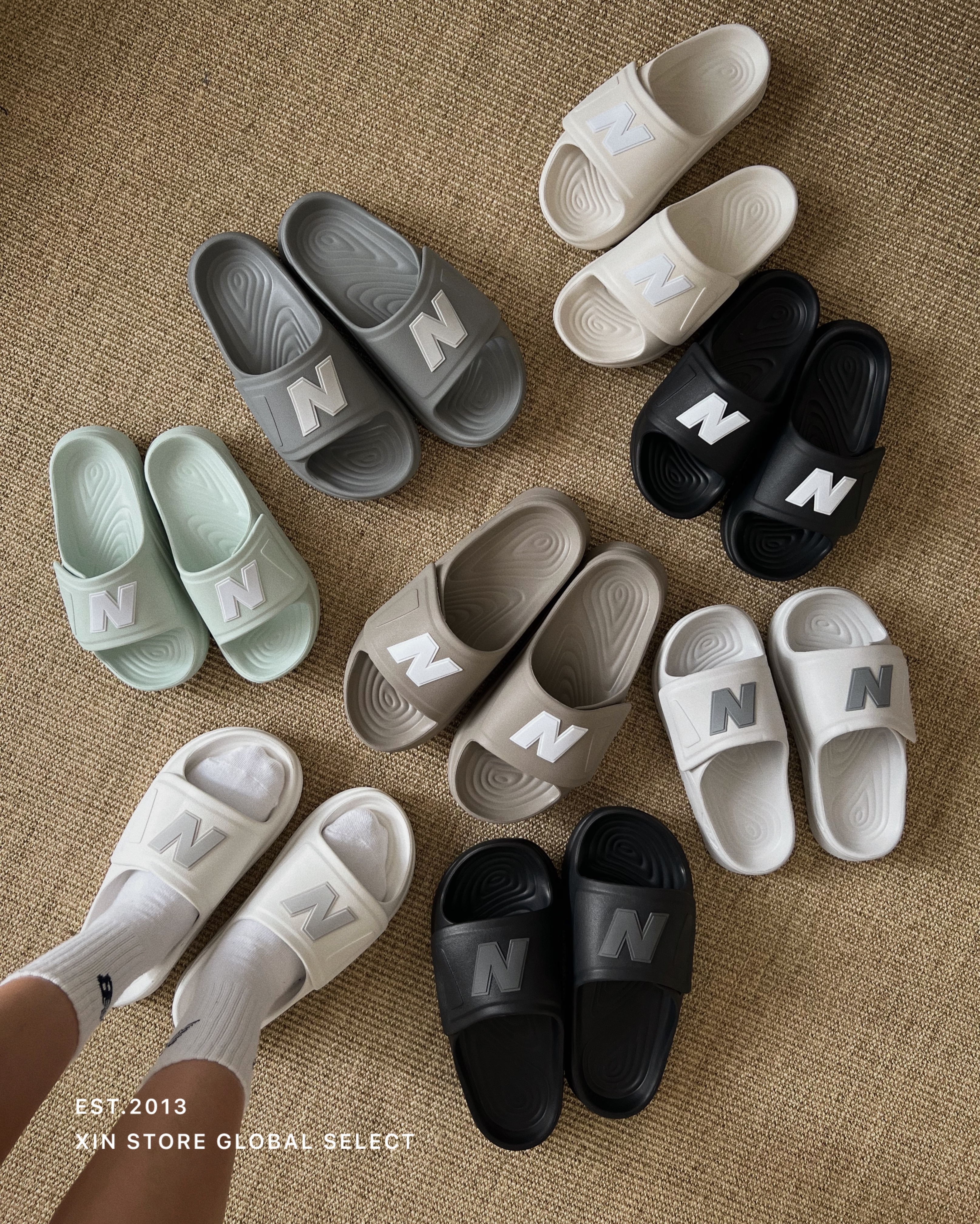 <狠好穿!小編自留款>New Balance NB 202XA 防水 魔鬼氈 足弓 拖鞋 男女款 多色