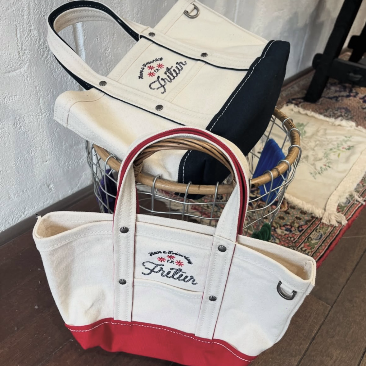 <韓國代購> FRITUR COLOR BLOCK CANVAS BAG