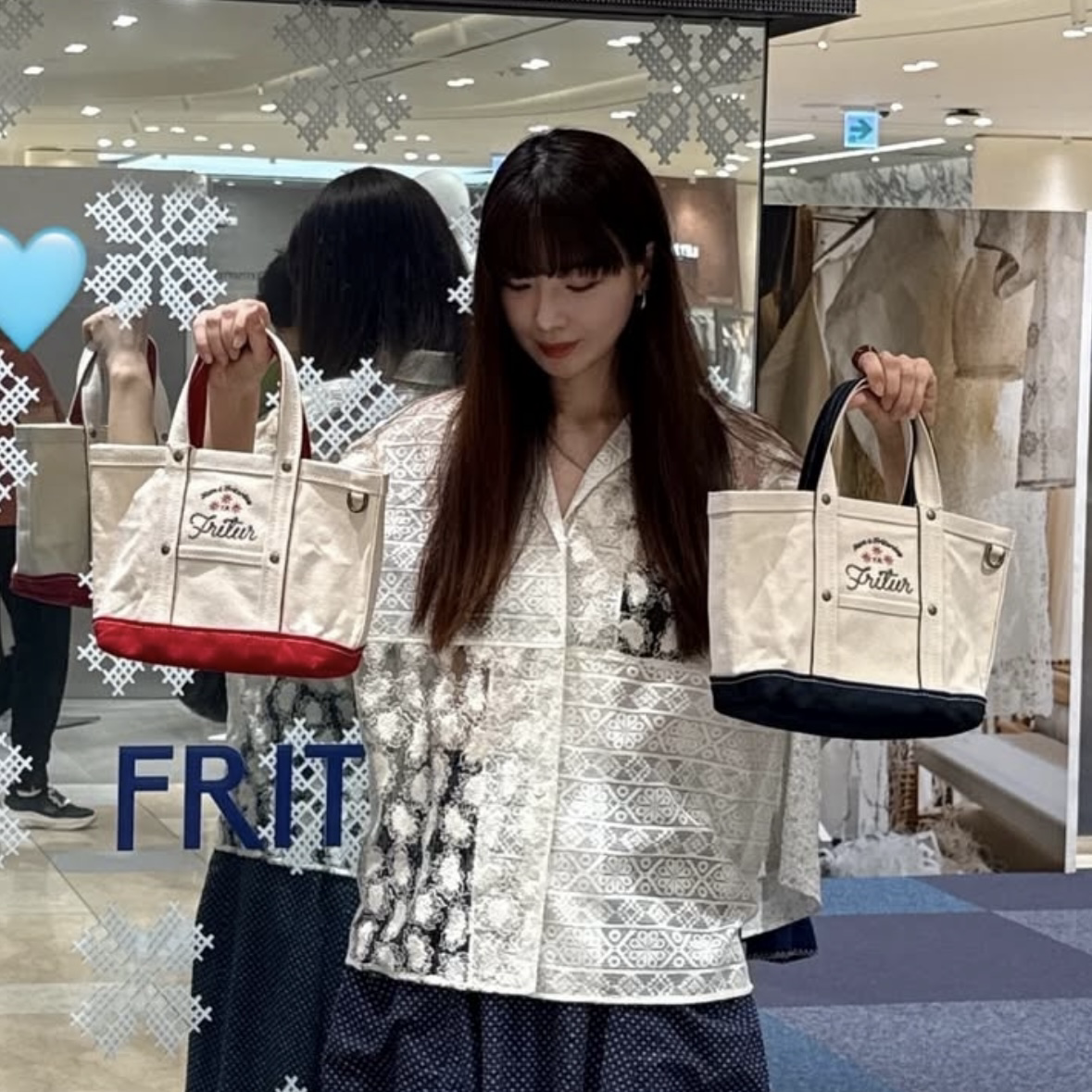 <韓國代購> FRITUR COLOR BLOCK CANVAS BAG