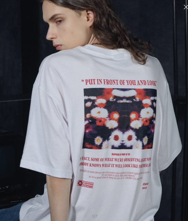 CPGN STUDIO / PUT IN FLOWER short T-shirt / white /  JUL25