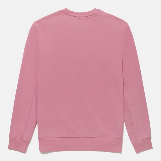 DESCENTE 迪桑特 經典 刺繡 小LOGO款 大學TEE - 粉色 (秋冬早鳥優惠預購)