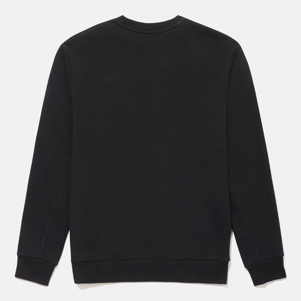 DESCENTE 迪桑特 經典 刺繡 小LOGO款 大學TEE - 經典黑 (秋冬早鳥優惠預購)