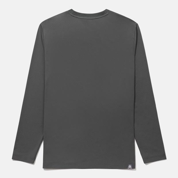 DESCENTE 迪桑特 經典 小LOGO款 長袖 - 鐵灰色 - (秋冬早鳥優惠預購)