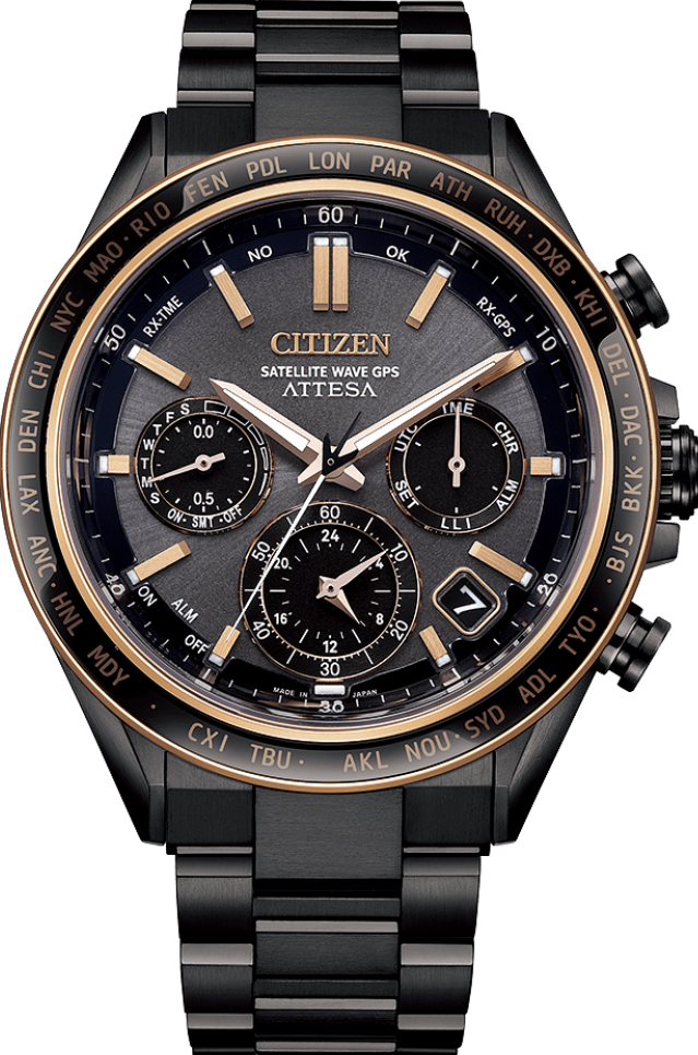 萬年鐘錶 - Citizen 星辰錶   限量版鈦金屬GPS衛星光動能電波計時男錶 CC4074-61W 錶徑44.6MM