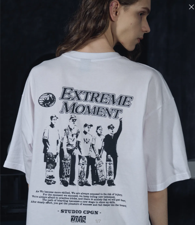 CPGN STUDIO / Extreme Moment short T-shirt / white /  JUL25