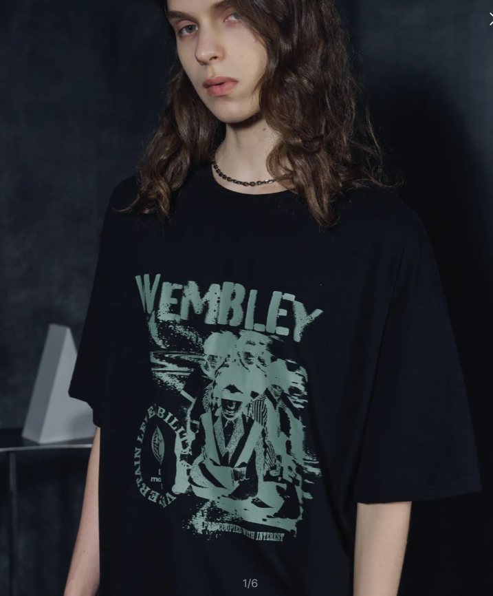 CPGN STUDIO / Wembley Short Pallies T-shirt  / Black /  JUL25
