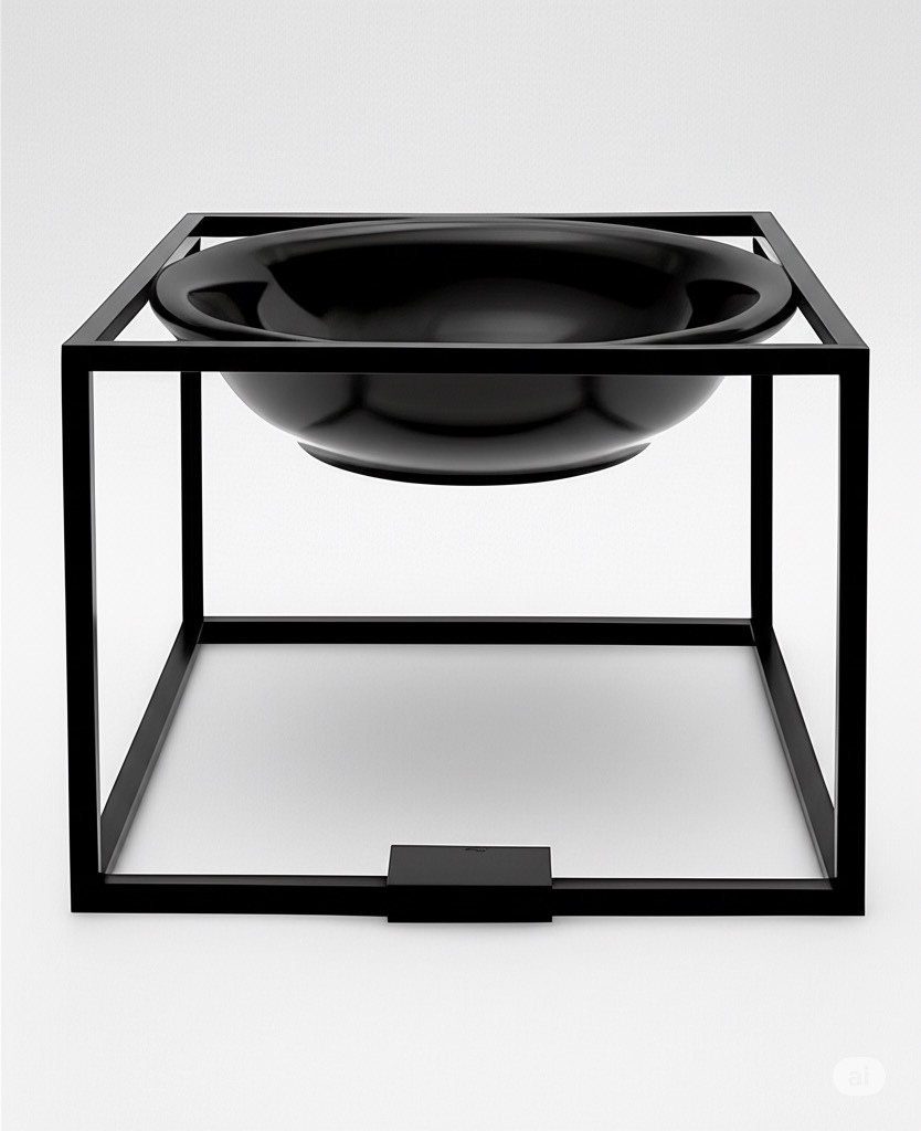 月光陶瓷小碟．S系列┃曜岩黑