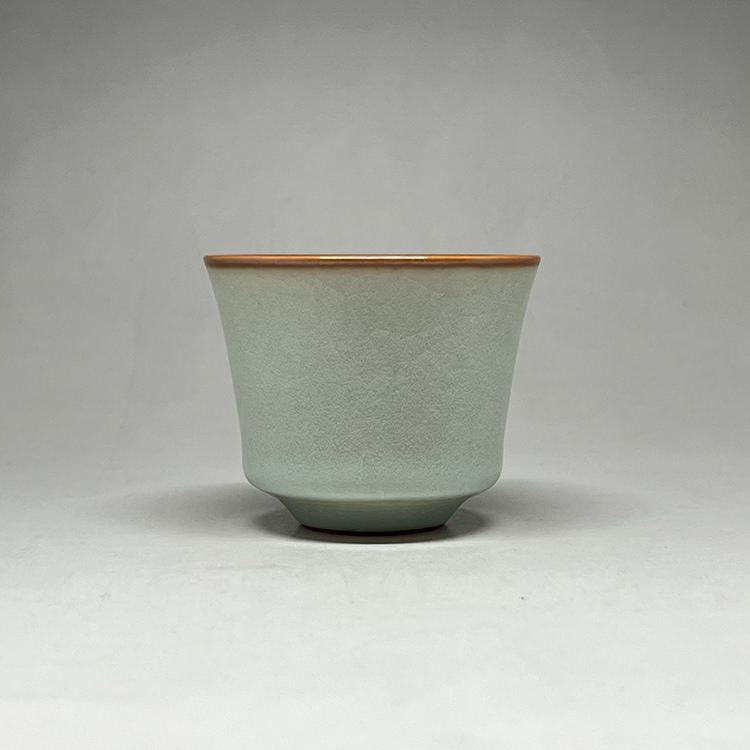 暁芳窯　蔡曉芳先生の茶杯 茶香自在】曉芳窯蔡曉芳大師早期作品汝窯天青開片菊泉杯