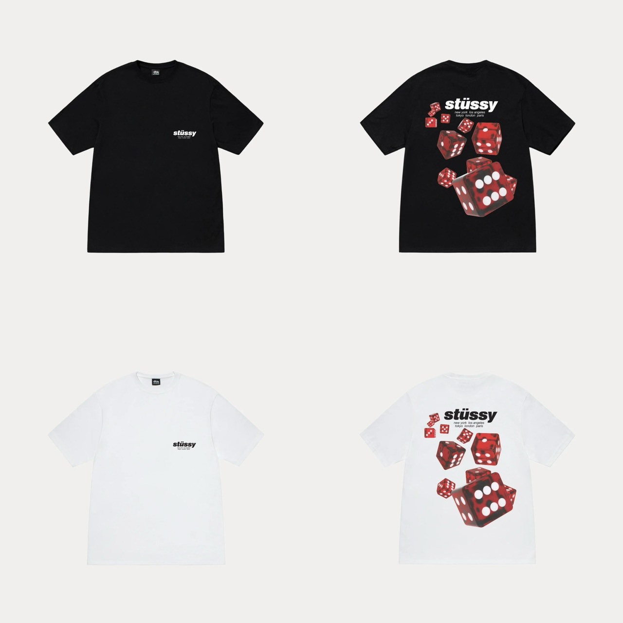 STUSSY SROLLERS TEE 骰子 圖案 短袖