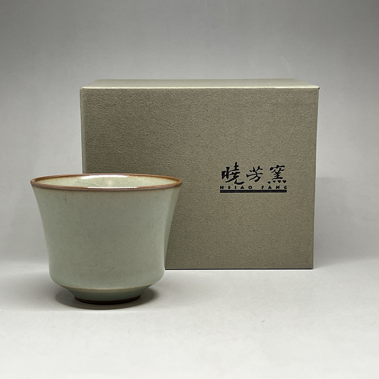 茶香自在】曉芳窯蔡曉芳大師汝窯粉青開片菊泉杯官方新品