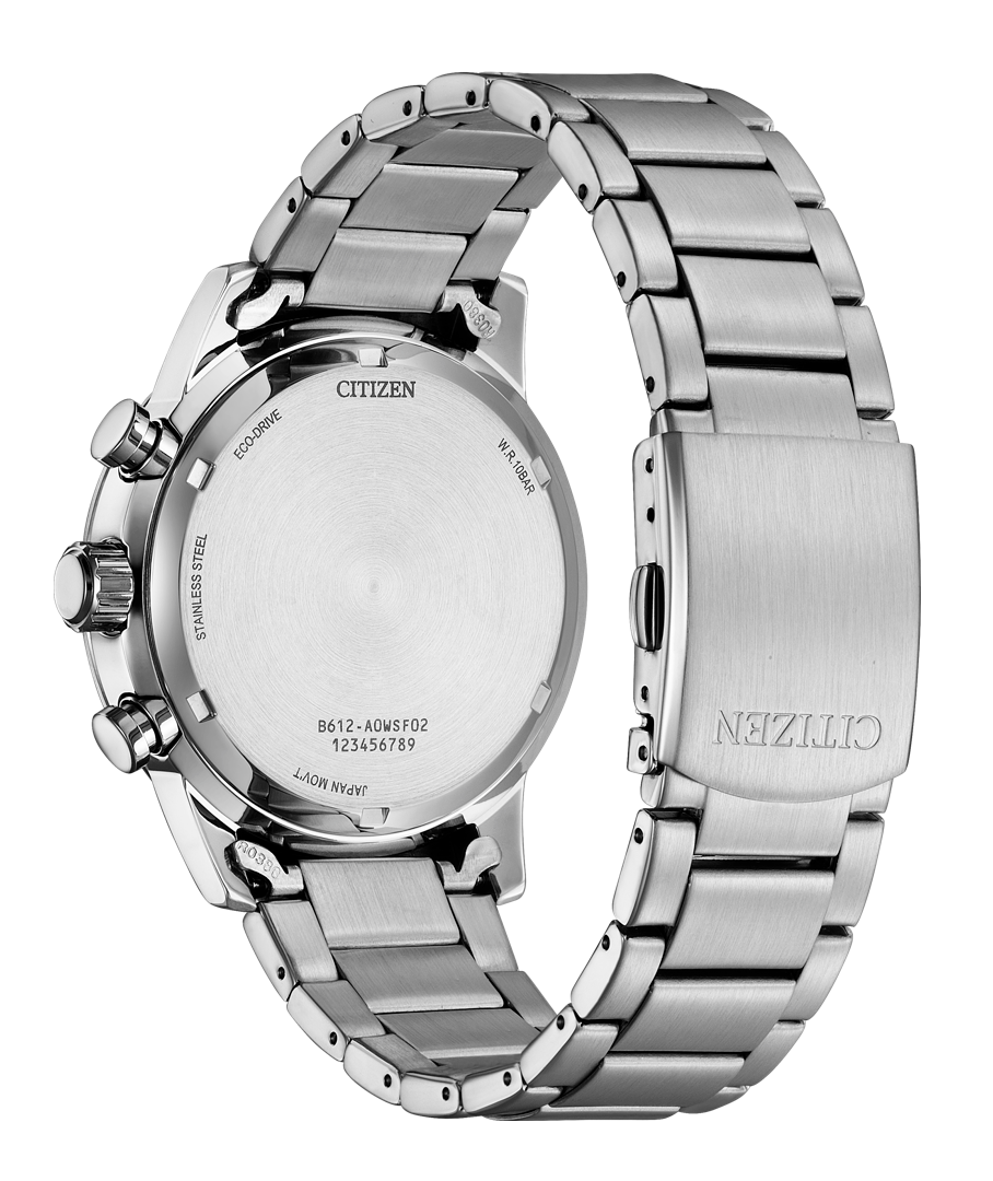 萬年鐘錶 - Citizen 星辰錶  紳士藍面光動能三眼計時男錶 CA0748-80L 錶徑43MM