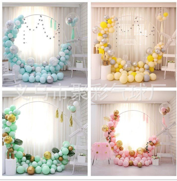 日常 气球豪华套装 圆环直径2米（右上角的大气球换成36寸爱心气球）配件参考图2