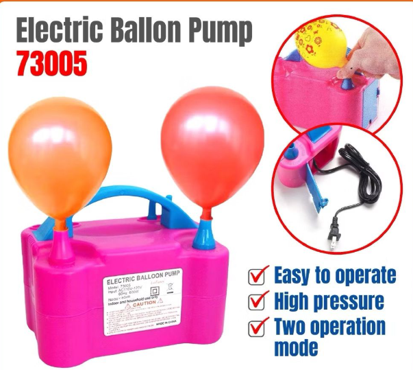 日常 气球电动双头充气 送插头converter