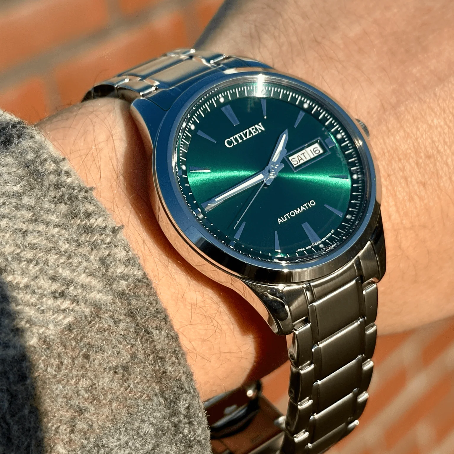 萬年鐘錶 - Citizen  星辰錶 復古時尚大三針機械男錶 NY4058-79X  錶徑40MM