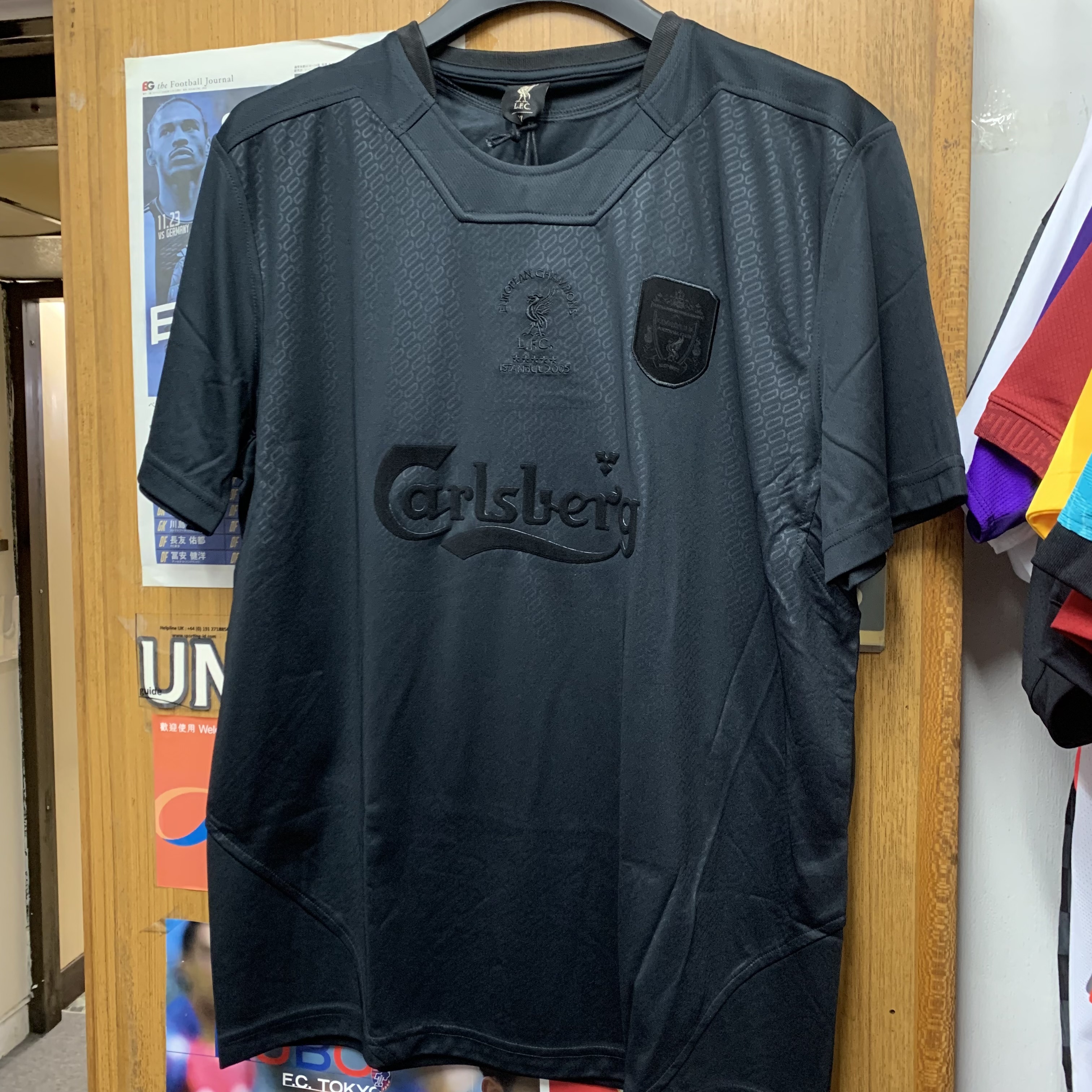 2004 Liverpool Retro Blackout Shirt