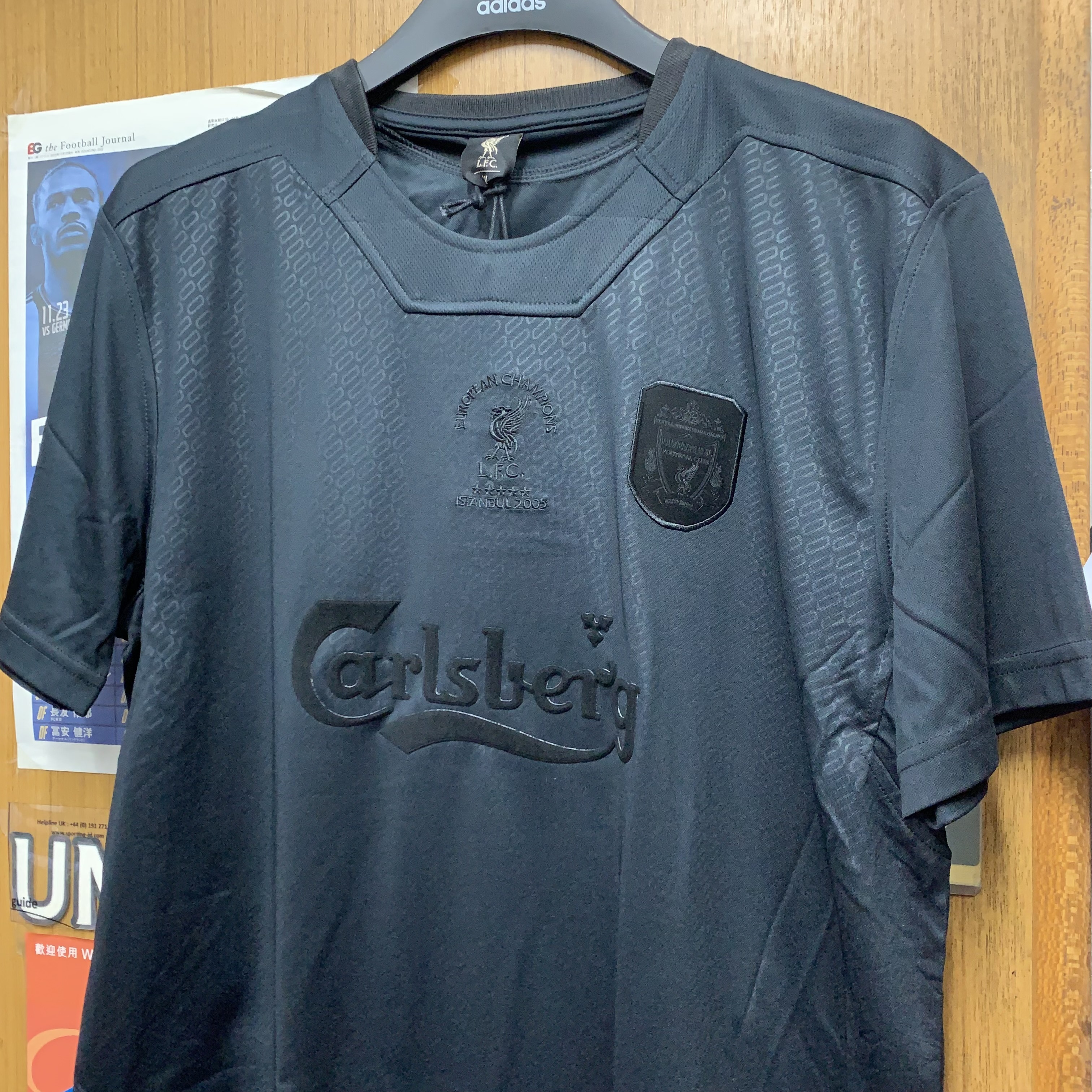 2004 Liverpool Retro Blackout Shirt