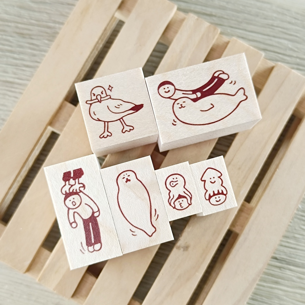 日本little lu．海洋系列原創印章 共六款 2025淺草印章節