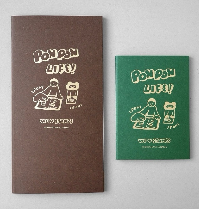日本little lu．原創PON PON LIFE!印章本 PA/標準版