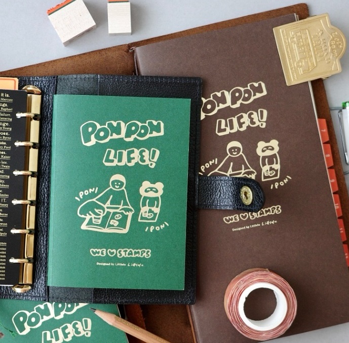 日本little lu．原創PON PON LIFE!印章本 PA/標準版