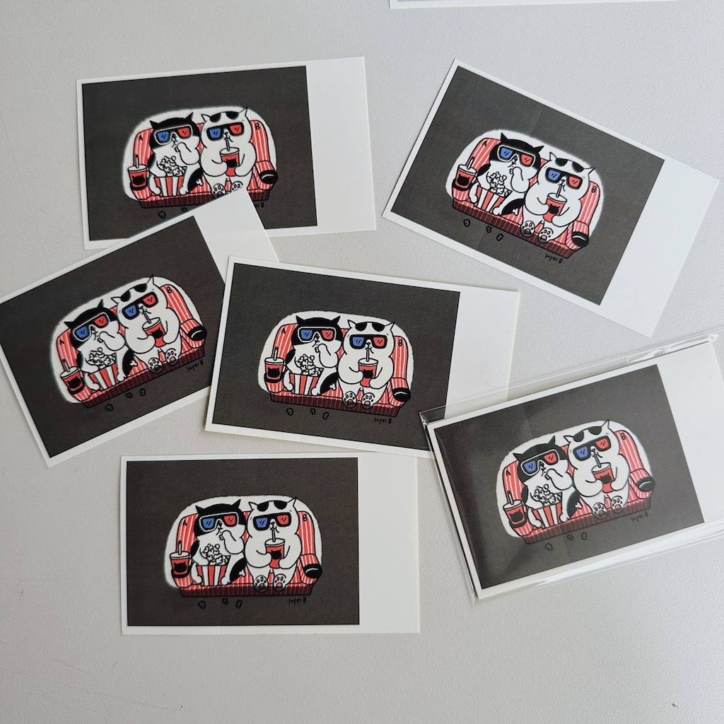 3D眼鏡 5入 拍立得貼紙｜superB studio