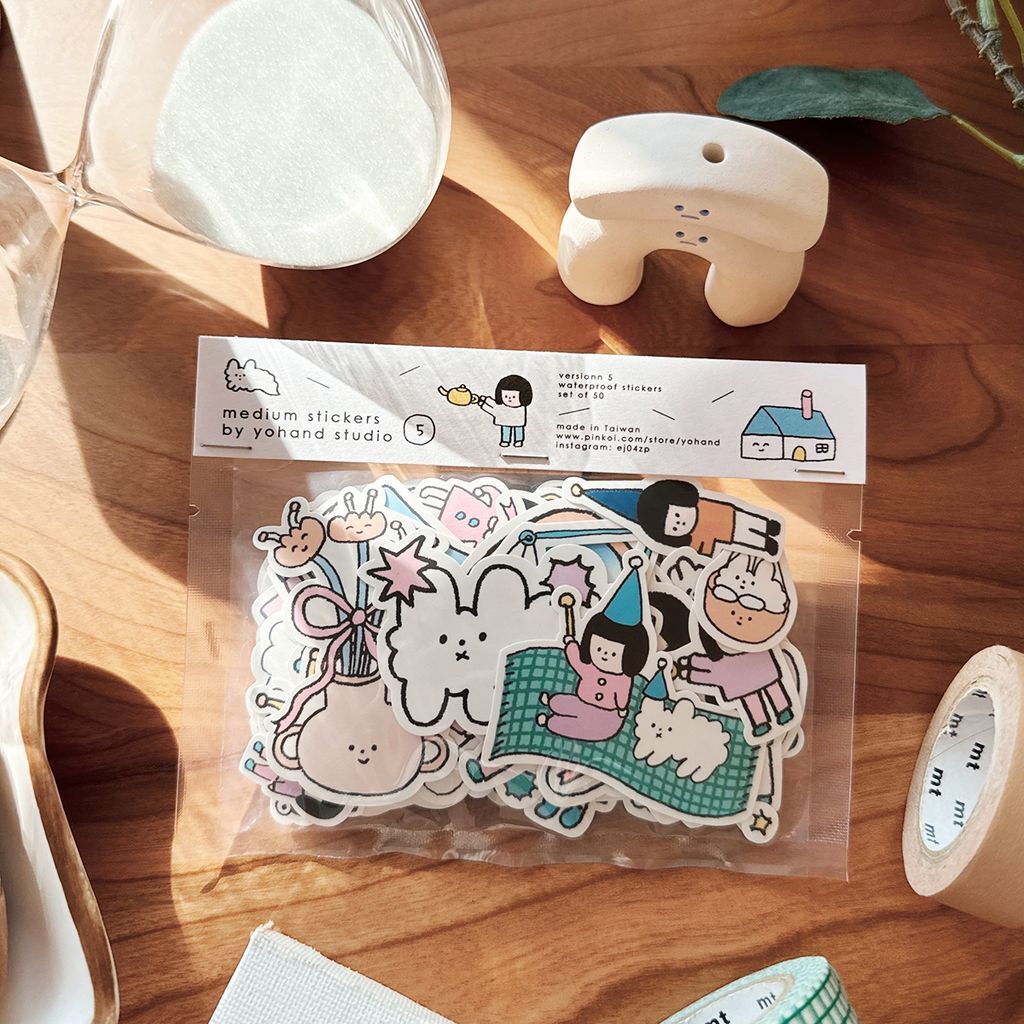 右手超人 大全套 50入防水貼紙 5代