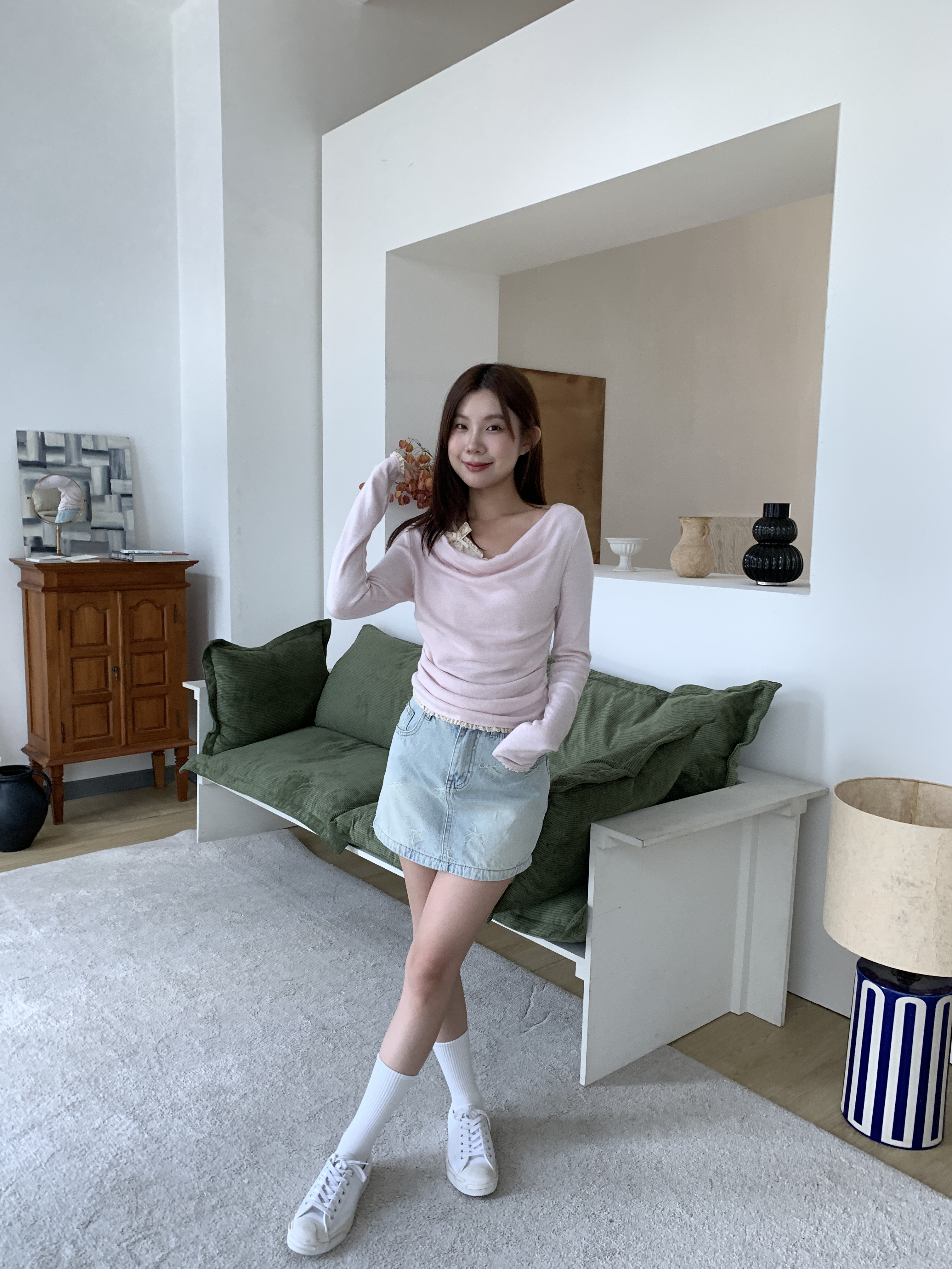 （現貨）蝴蝶結牛仔裙（兩色 S/M/L）