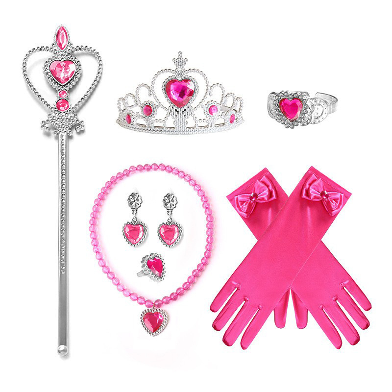 萬聖節 碧姬公主配件組 <7件組> 桃紅色F18