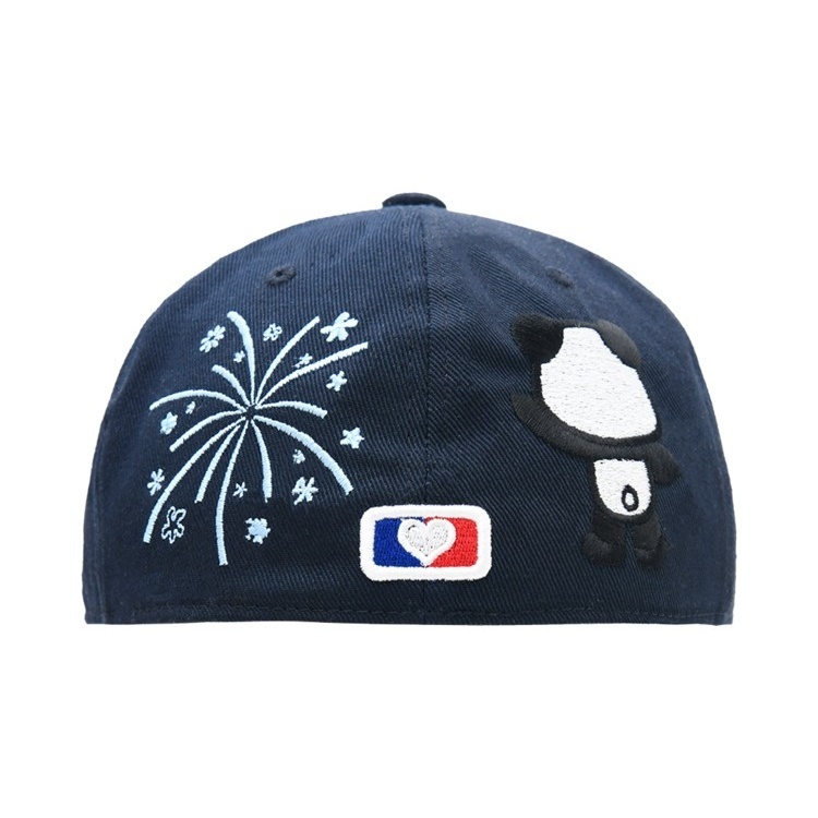 THE MUSEUM VISITOR PANDA EMBROIDERY CAP (NAVY) 熊貓 刺繡 藍色 全封帽