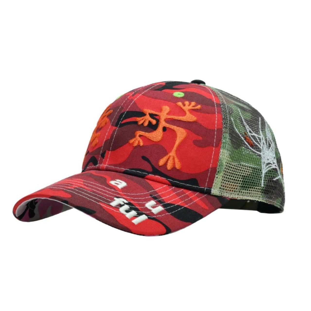 b.Eautiful Biyu Trucker Hat (Red Camo)