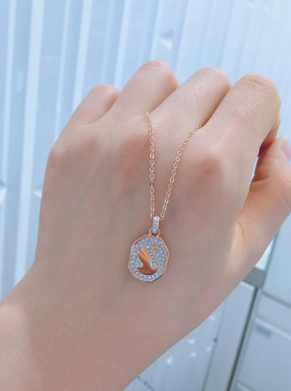 【預購】SWAROVSKI Swan Pendant G071809 頸鏈